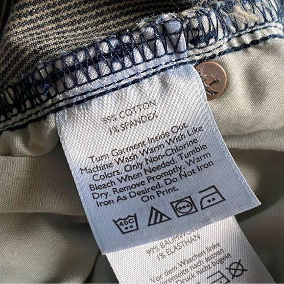 Eddie Bauer Jeans Indigo Stripe Lightly Distressed 2 Petite Outdoors - Picture 7 of 13